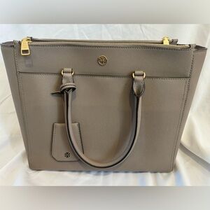 Tory Burch Robinson Double-Zip Shoulder/Tote Bag